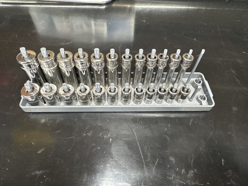 Snap On 1/4 In Drive Shallow & Deep Socket Set