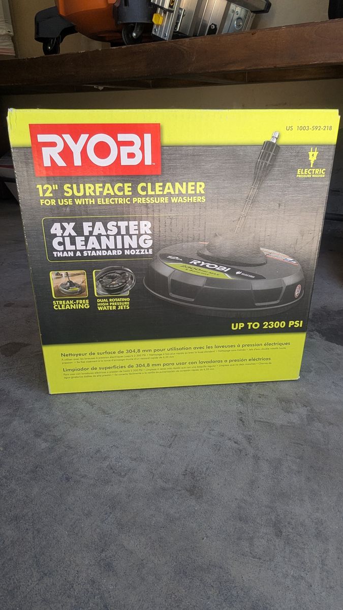 RYOBI 12" Surface Cleaner – New / Excellent Condition