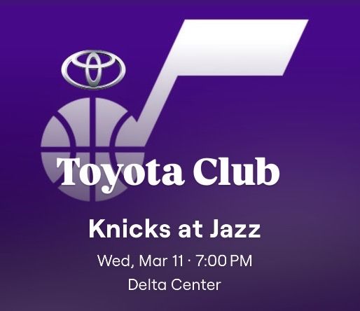 Utah Jazz v Knicks Toyota Club Row 5 Aisle