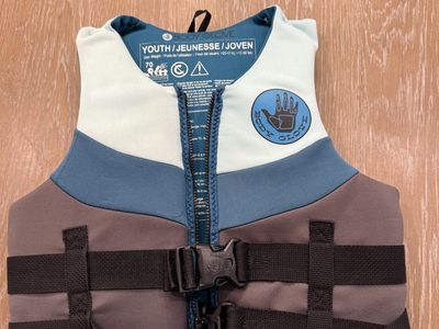 Body Glove Youth Life Jacket Life Vest (55-88 lbs) Blue Grey Neoprene