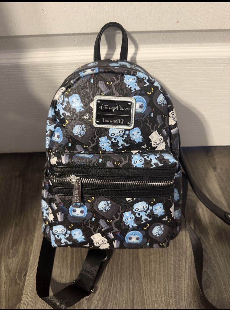 Loungefly Disney Parks Haunted Mansion Glow in the Dark Mini Backpack