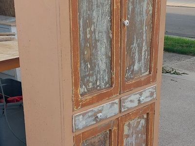 Antique Pie Safe Pantry Cabinet