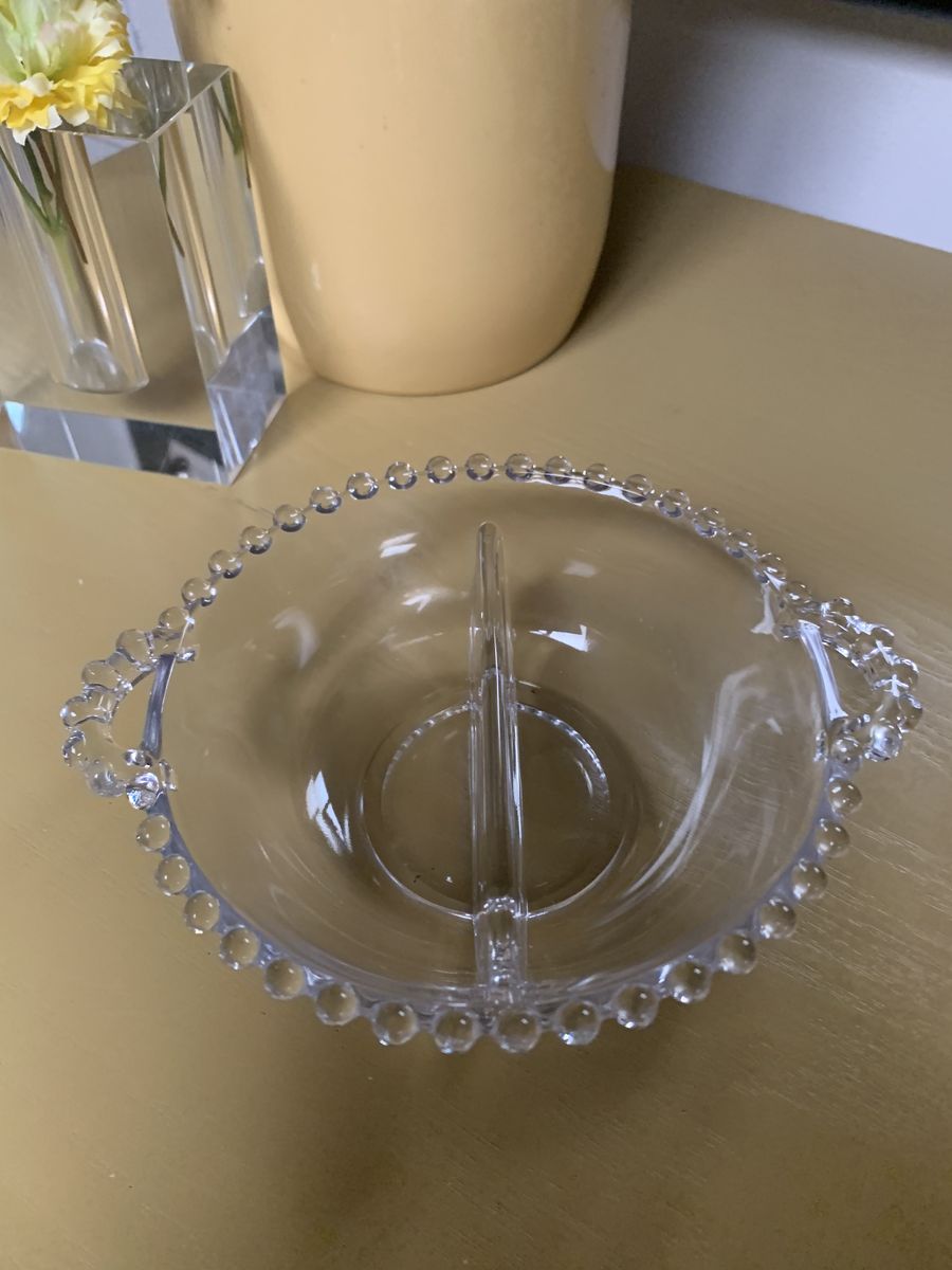 MCM Imperial Glass Candlewick Divided Dish
