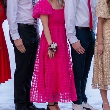 Pink semi formal dress
