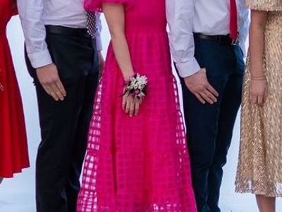 Pink semi formal dress