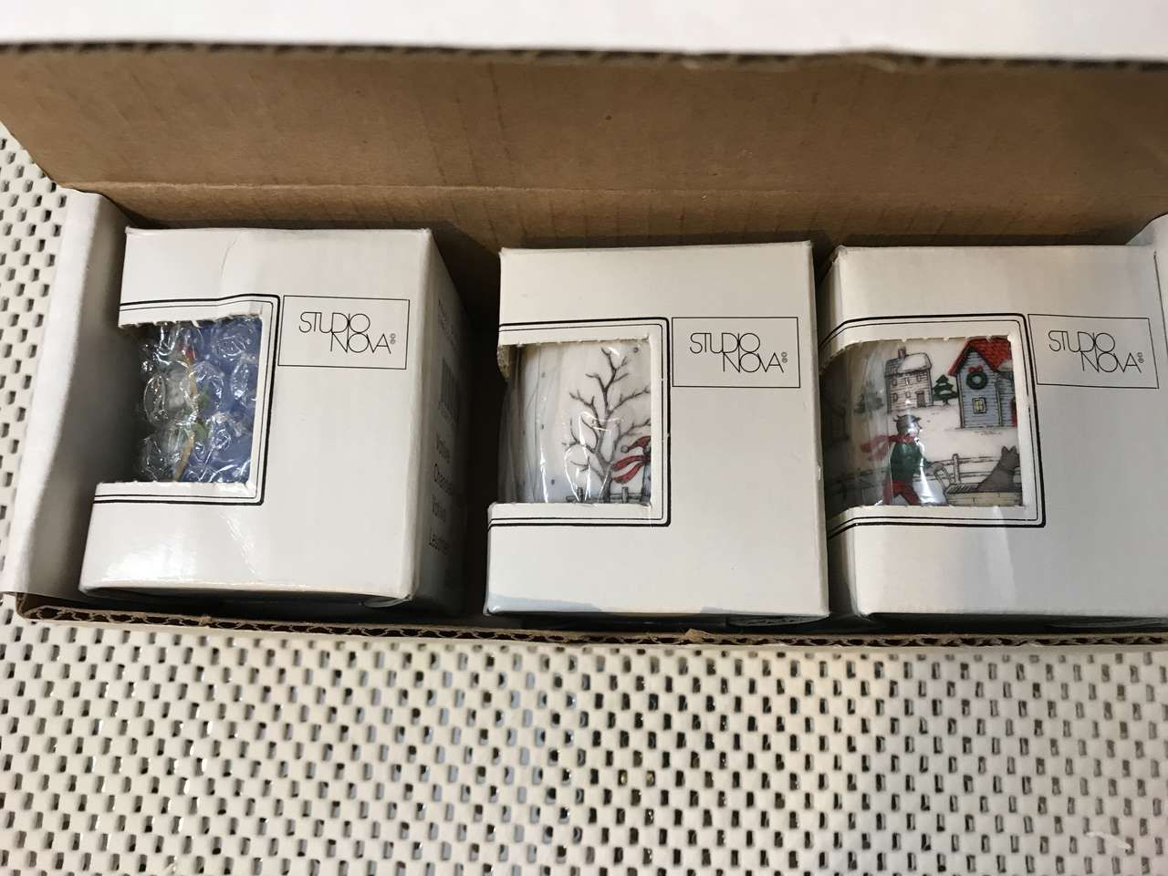 Studio Nova Christmas Votive Candle Set of 3, New
