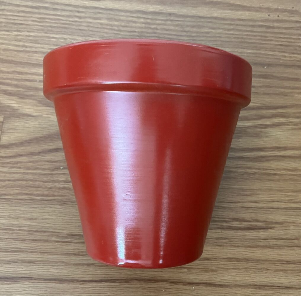 Red Colored Terracotta Planter/Flower Pot.