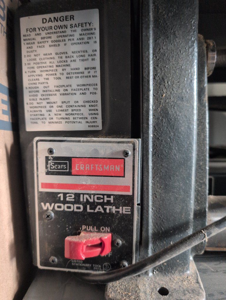Craftsman 12-inch Wood Lathe Copy-Crafter with Stand - Used Woodworking Tool