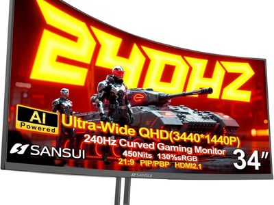 34" SANSUI Monitor 240Hz