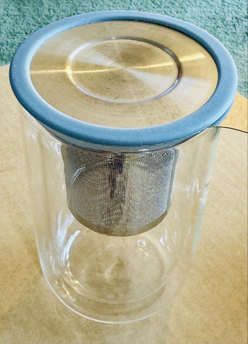 Glass Mug with Infuser and Lid 12oz New - Out of Box $ 7