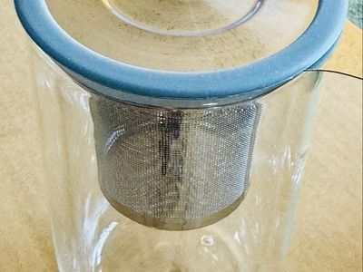 Glass Mug with Infuser and Lid 12oz New - Out of Box $ 7