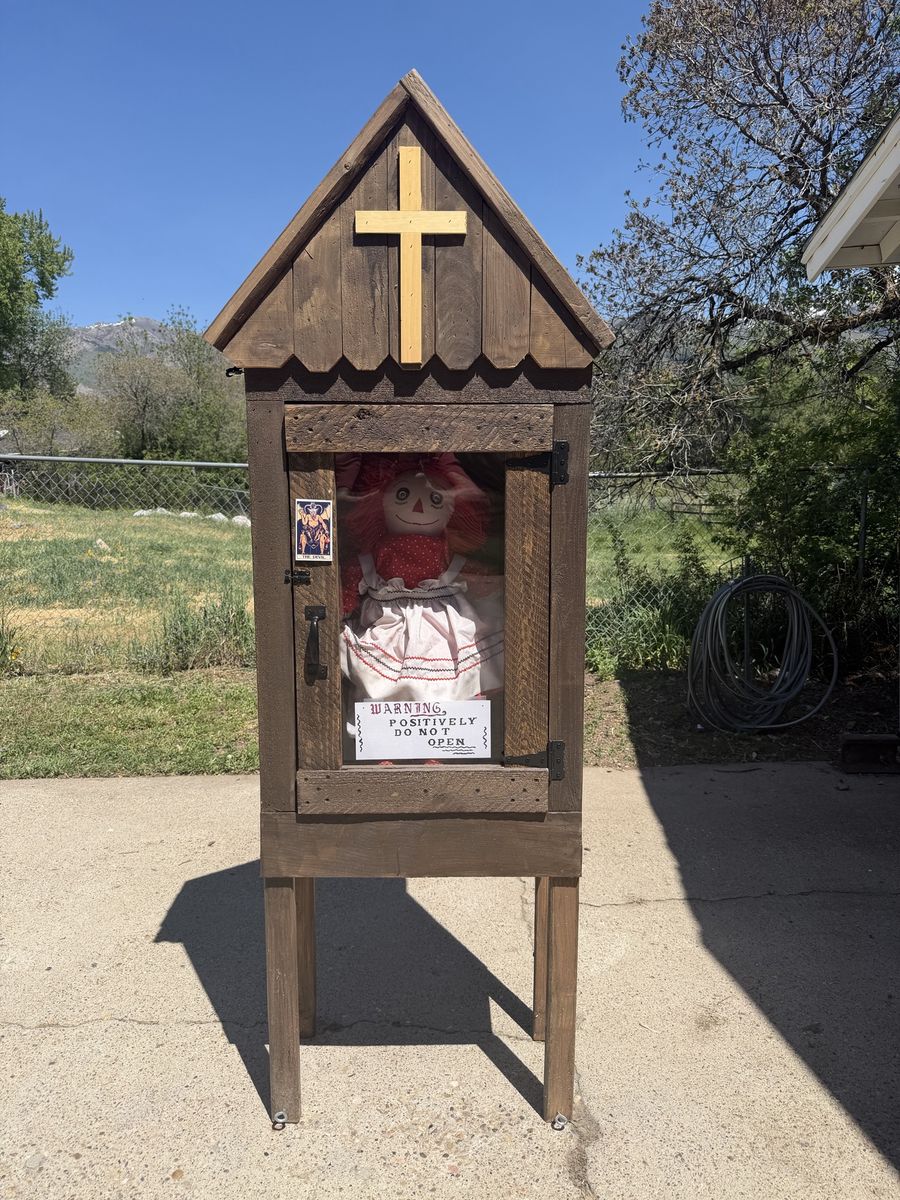 HAUNTED ANNABELLE DOLL DISPLAY – 82.5” TALL