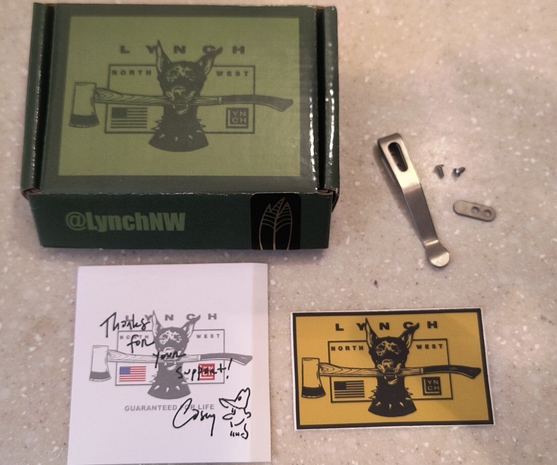 Lynch Standard Ti Clip for Hinderer and Others