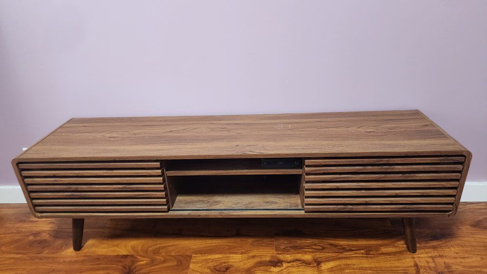 midcentury modern TV console
