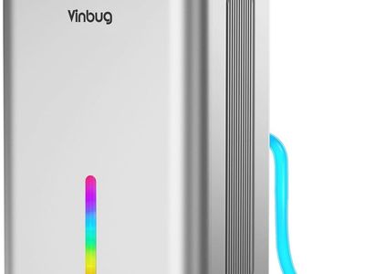 Vinburg 85 OZ Dehumidifier for Home 801 sq ft Quiet Dehumidifier, Drain Hose, Timer