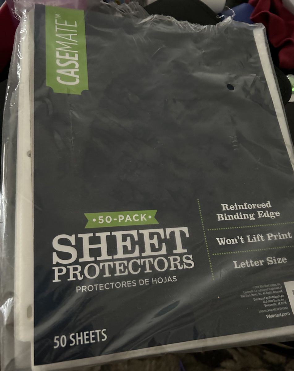 Sheet protectors