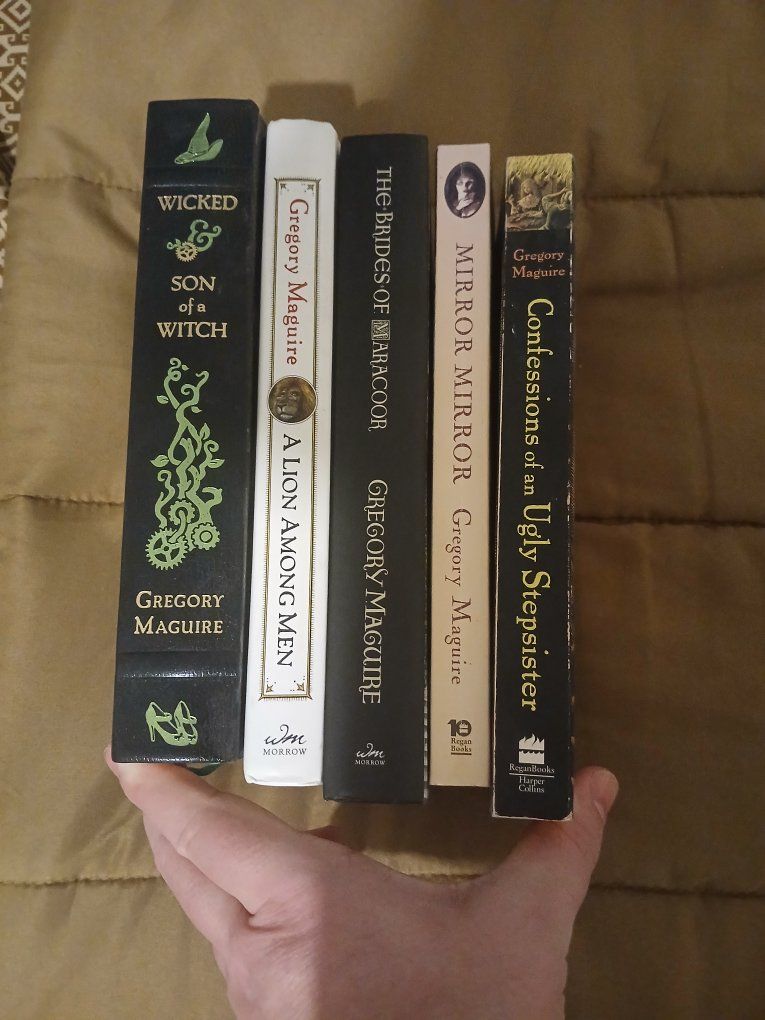 Gregory Maguire Book Lot - Wicked, Son of a Witch, A Lion Among Men, Mirror Mirror, Confessions