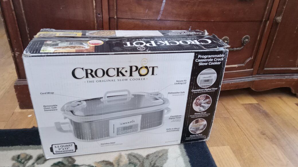 Campbells Crock Pot 3.5 Quart Slow Cooker Digital Controls Programmable