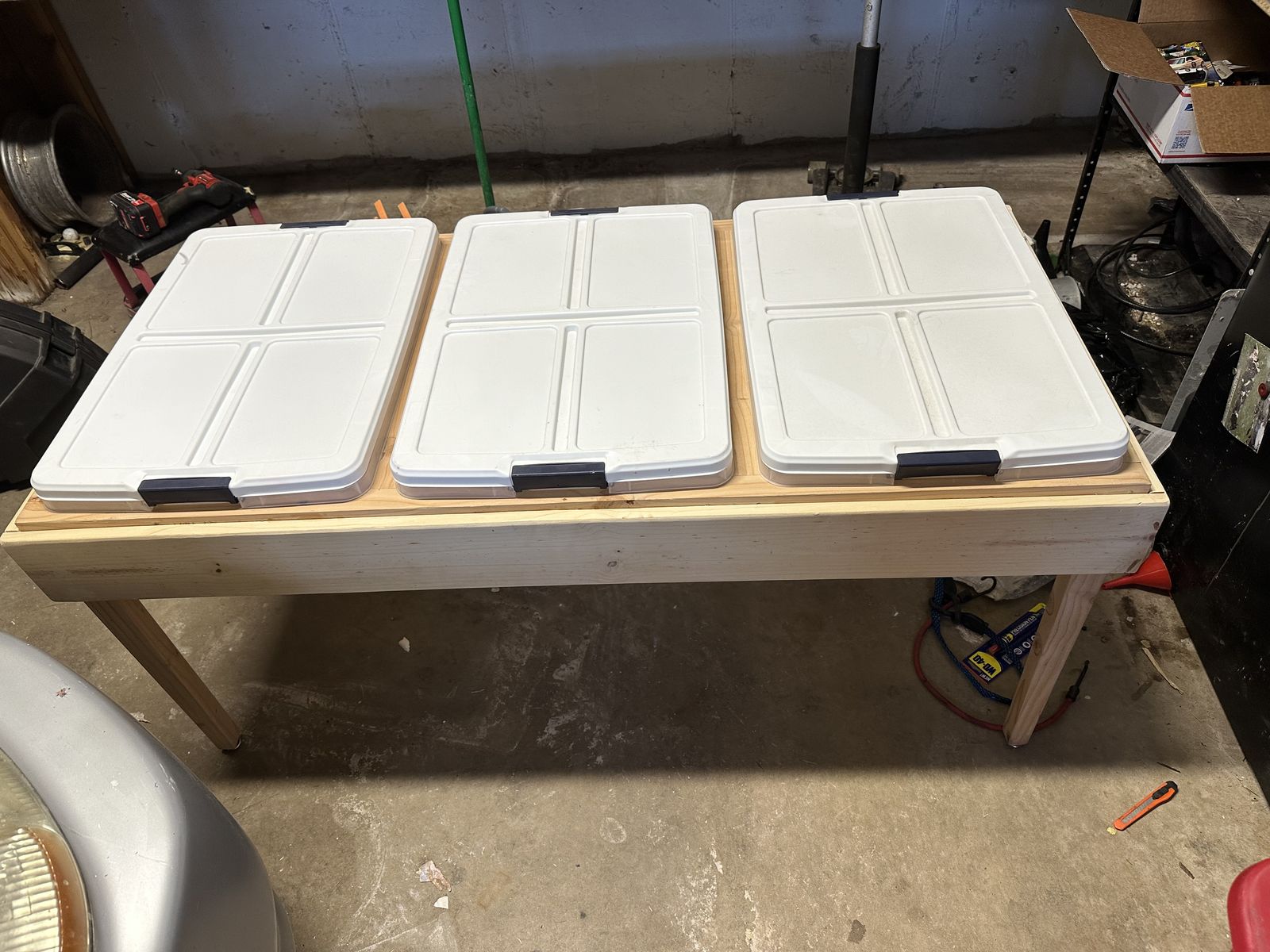 Hand Made Sensory Table