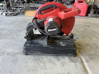 Bauer metal cut off saw in like new condition