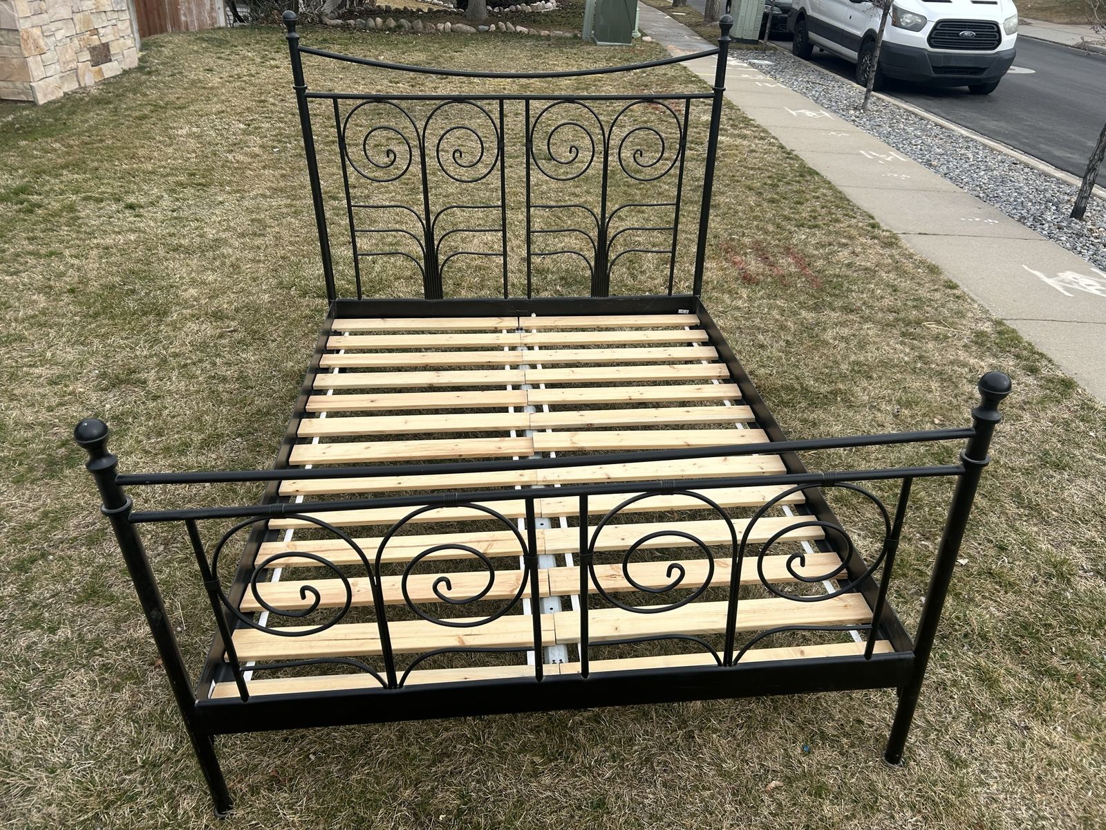 Queen bed frame