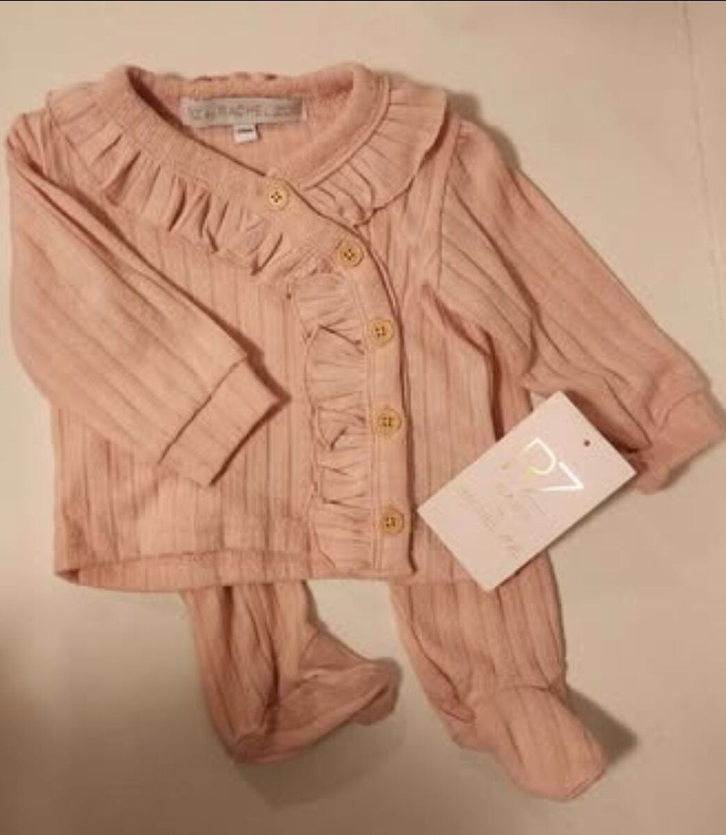Rachel Zoe Soft Pink Baby Top with Ruffles