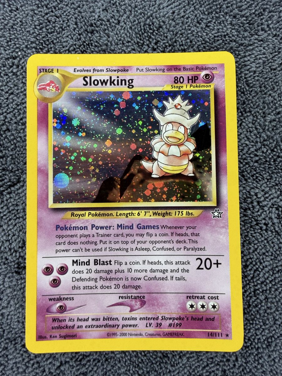 Slowking 14/111 Holo Neo Genesis WOTC Pokemon Card LP