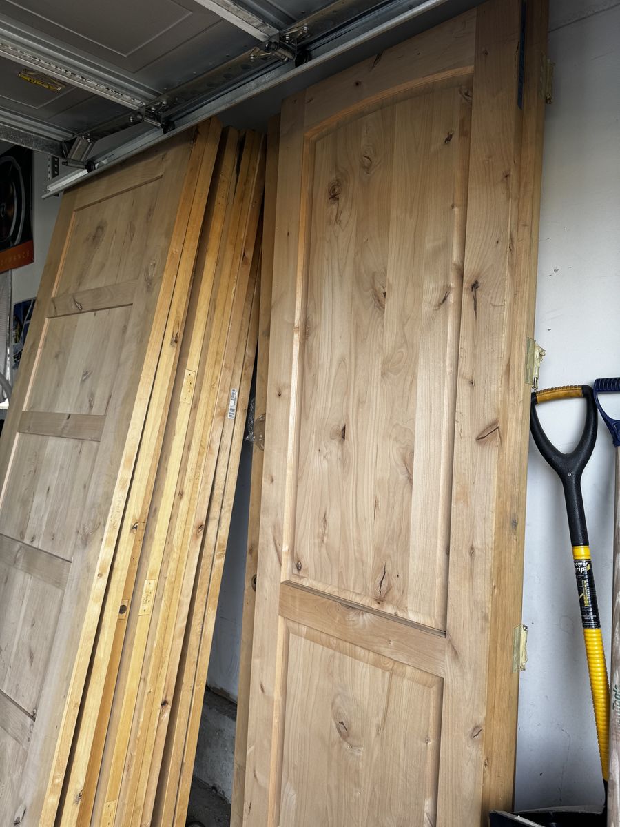Various door slabs (knotty alder)