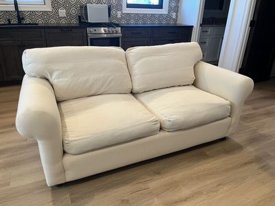 Pottery Barn Down Loveseat