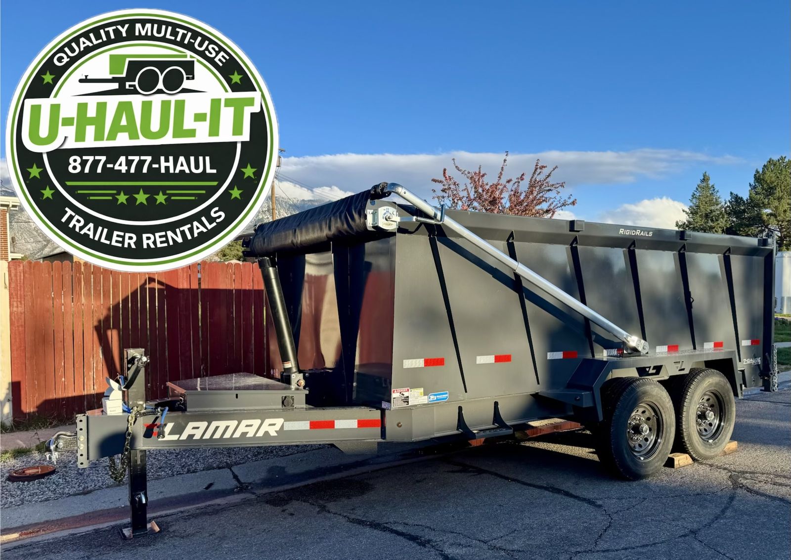 RENTAL - 7x14 Dump Trailer