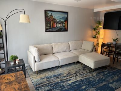 Modular Sectional Sofa with Ottoman