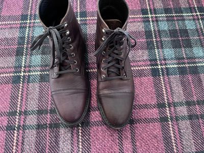 Thursday Boots Mens Brown Leather Lace-Up Ankle Boots - Size 7.5