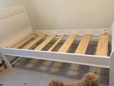 Bed frame with trundle