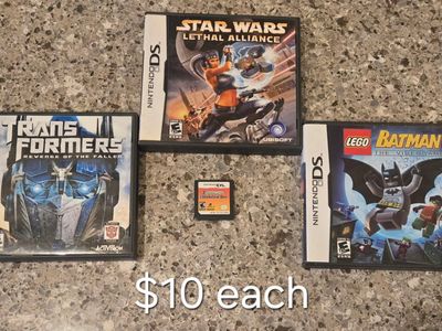 Nintendo Ds games $10 each including Star Wars Lethal Alliance~ trades considered~