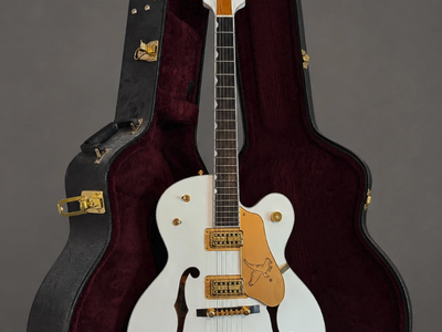2005 Gretsch G6136T White Falcon MIJ Japan Hollow Body Bigsby OHSC Gold w/Case