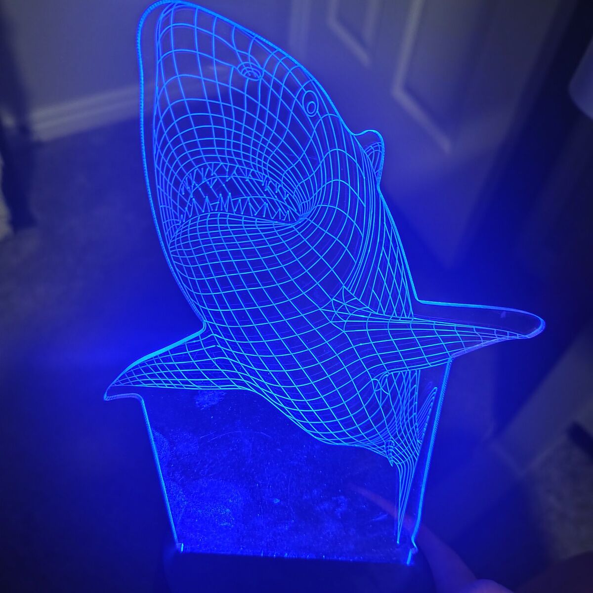 light up color change shark