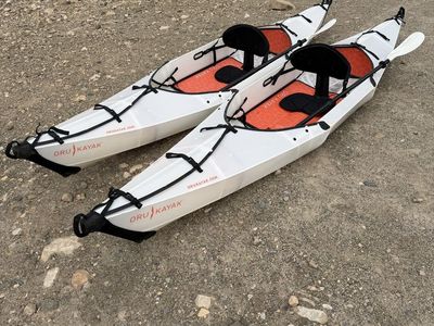 Oru Kayak Origami Foldable Kayaks - White/Orange (Set of 2)