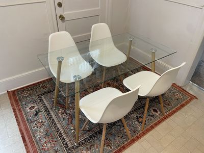 Glass Dinning Table Set