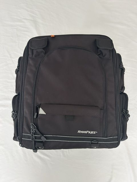 Nelson-Rigg Tail Bag RIGGPAKS CTB-900 Deluxe Tourer Motorcycle Black Luggage