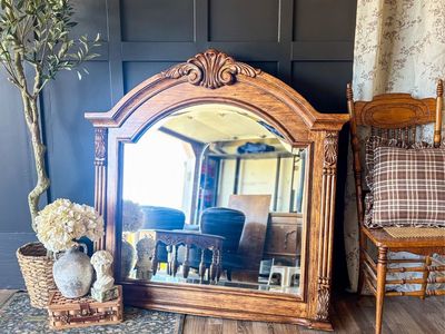 Vintage Wood Mirror