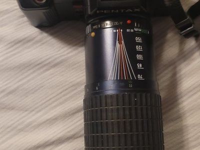 Pentax A3000 35mm SLR Film Camera Body with Takumar-A 70-200mm f/4 Zoom Lens. Works great.