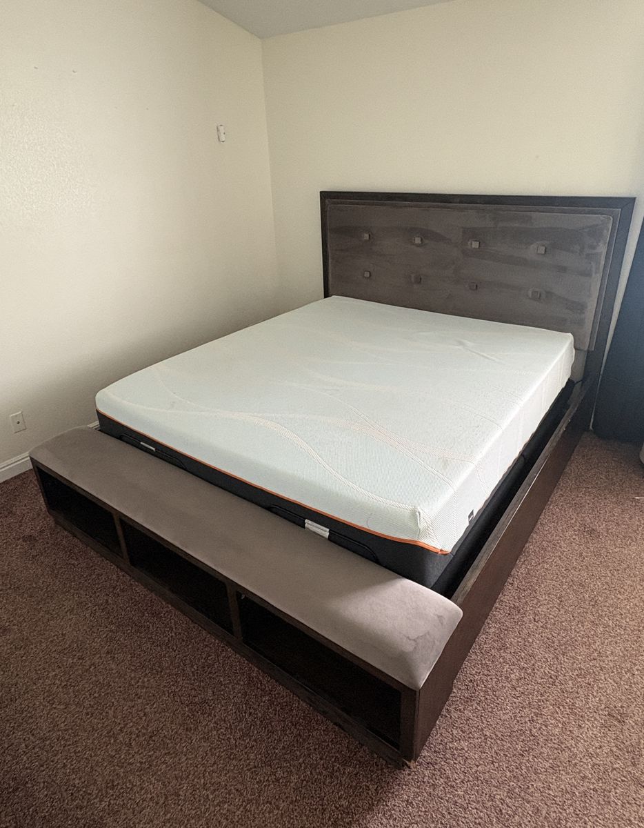 California King Tempur-Pedic Bed + Adjustable Base