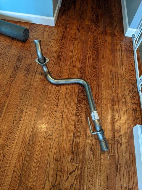Automotive Exhaust Pipe Replacement Part. Mandrel Bent SS downpipe