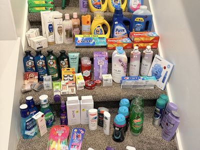 Brand new laundry detergent, scent beads, dryer sheets, soap, disinfectant, fabric spray and more