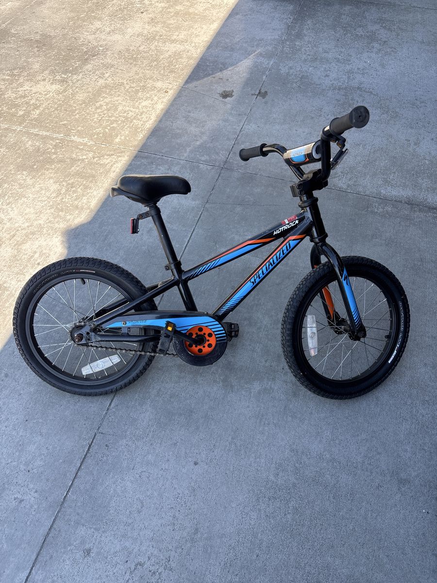 Specialized Hotrock Kids Bike - Black/Blue/Orange Single Speed Coaster Brake