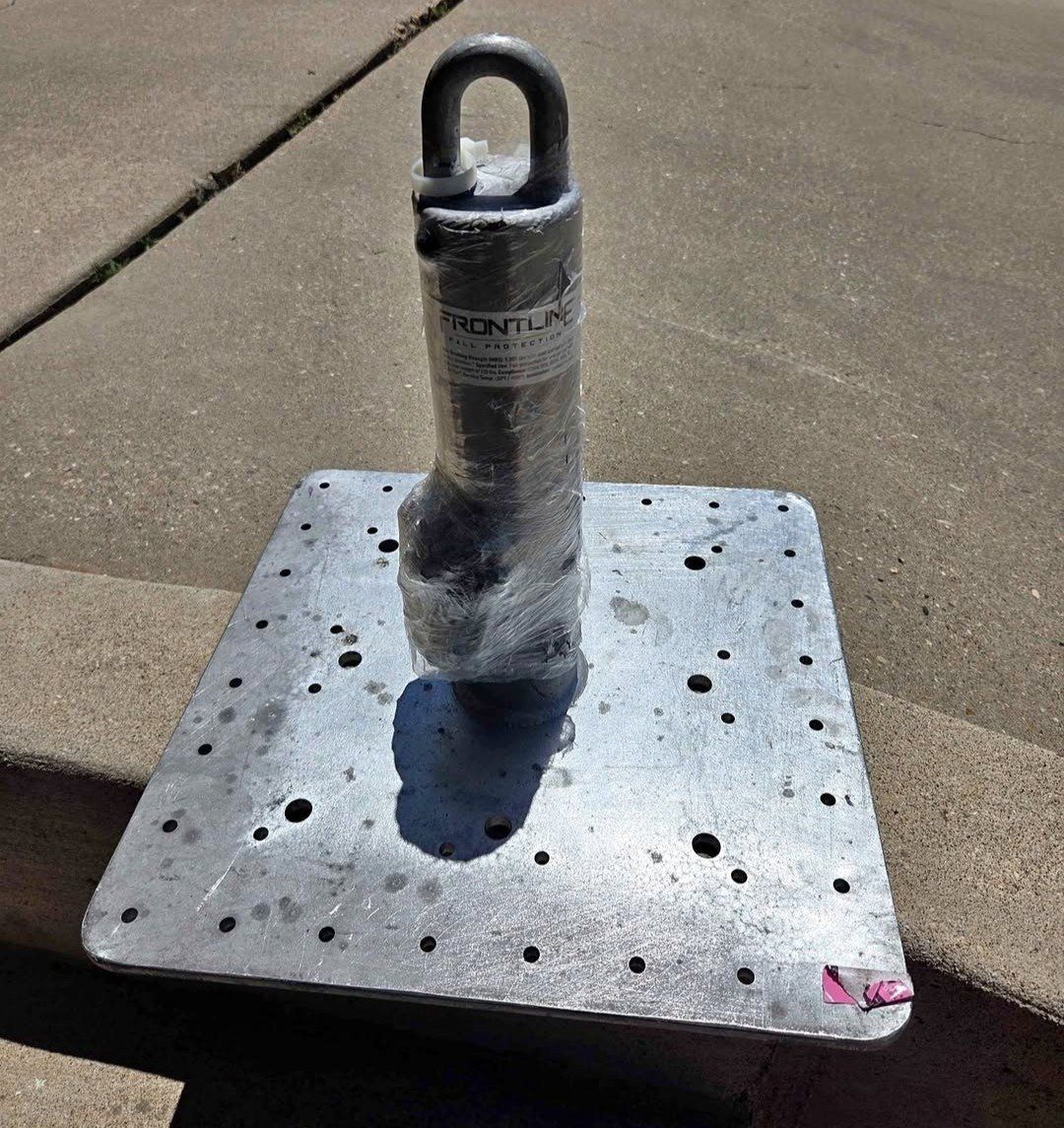 Frontline Roof Anchor R012 - Fall Protection for Metal, Wood, Concrete Applications, New