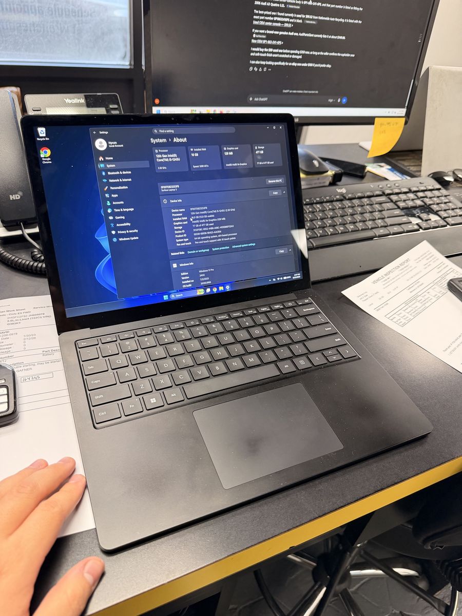 Microsoft Surface Laptop 5 13.5" 16GB RAM 512GB SSD 