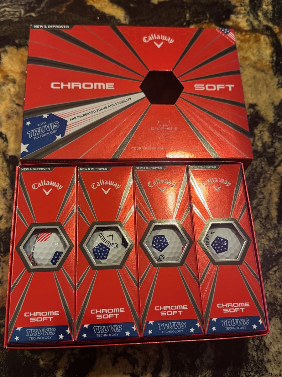 Chromesoft Soccer Golf Balls One Dozen