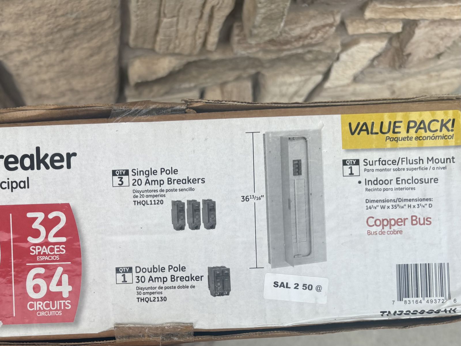 GE 200 Amp 32-Space 64-Circuit Main Breaker Indoor Load Center Contractor Kit