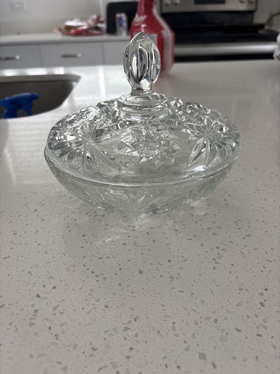 Lead Crystal candy dish
